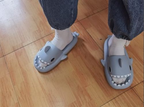 Customer photo review of Shark Slippers 2.0
