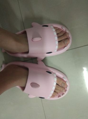 Customer photo review of Shark Slippers 2.0