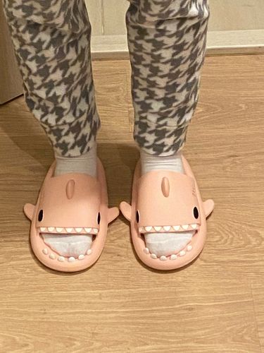 Customer photo review of Shark Slippers 2.0