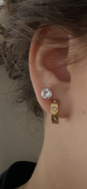 Customer photo review of Arianna Ohrstecker | 18K vergoldet