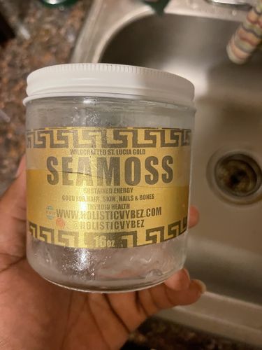 Customer photo review of St Lucia Gold Sea Moss Gel