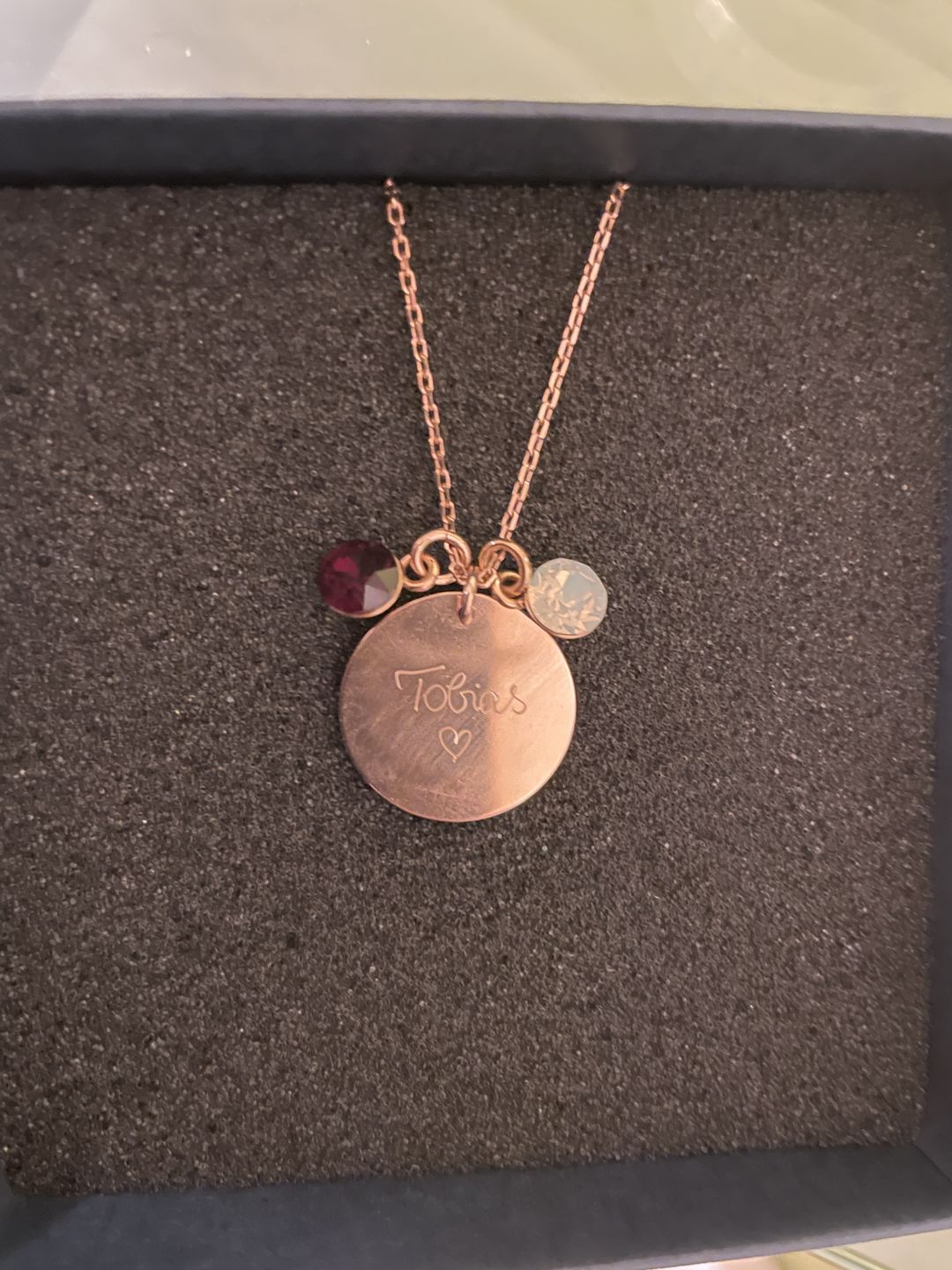 Customer photo review of Halskette mit Geburtsstein
