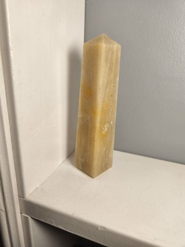 Customer photo review of Yellow Jasper Obelisk