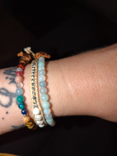Customer photo review of Healing + Intuition 4mm Healing Bracelet