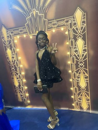 Customer photo review of “Yasmin” black (MADE TO ORDER)