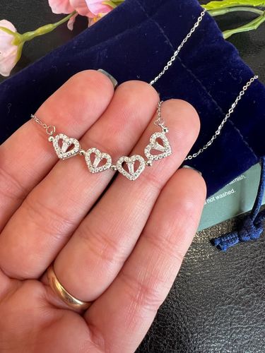 Customer photo review of The Lucky Heart Necklace