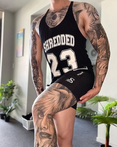 Customer photo review of Quads of the Gods - Lift Shorts - Black / White