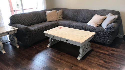 Customer photo review of Corner Sofa Slipcover, Comfort Collection
