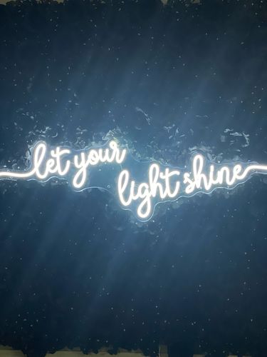 Customer photo review of Custom Kids Neon Sign