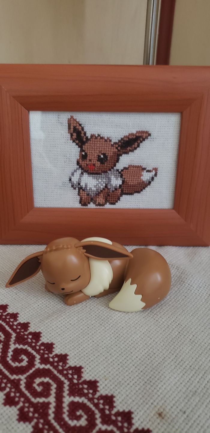 Customer photo review of Eevee Sleeping Pose - Pokemon Model Kit