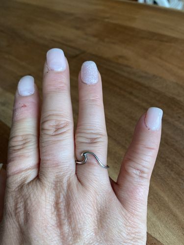 Customer photo review of Bague Wave - Argent Sterling