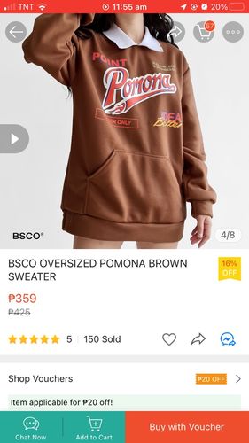 Customer photo review of POMONA OVERSIZED SWEATSHIRT