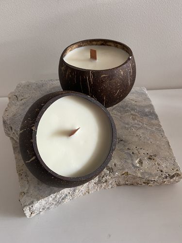 Customer photo review of Candle Making Kit Coconut - Starter DIY Kit Without Wax Includes 30ml Fragrance