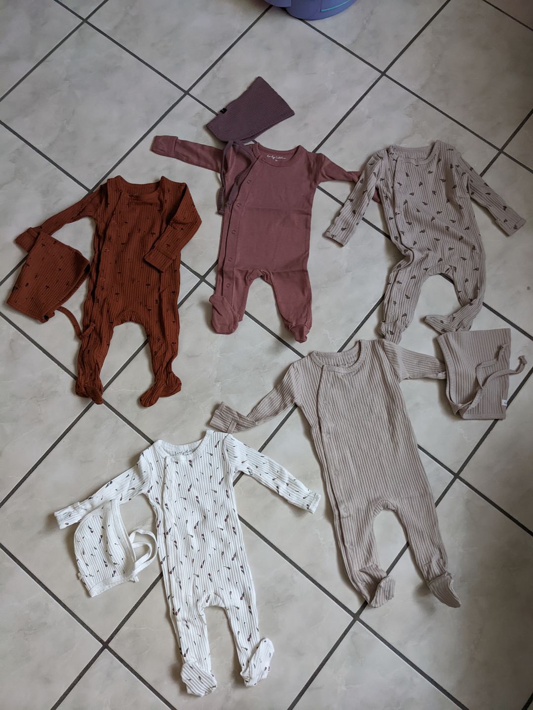 Customer photo review of The Snap Romper - Rosewood Ribbed