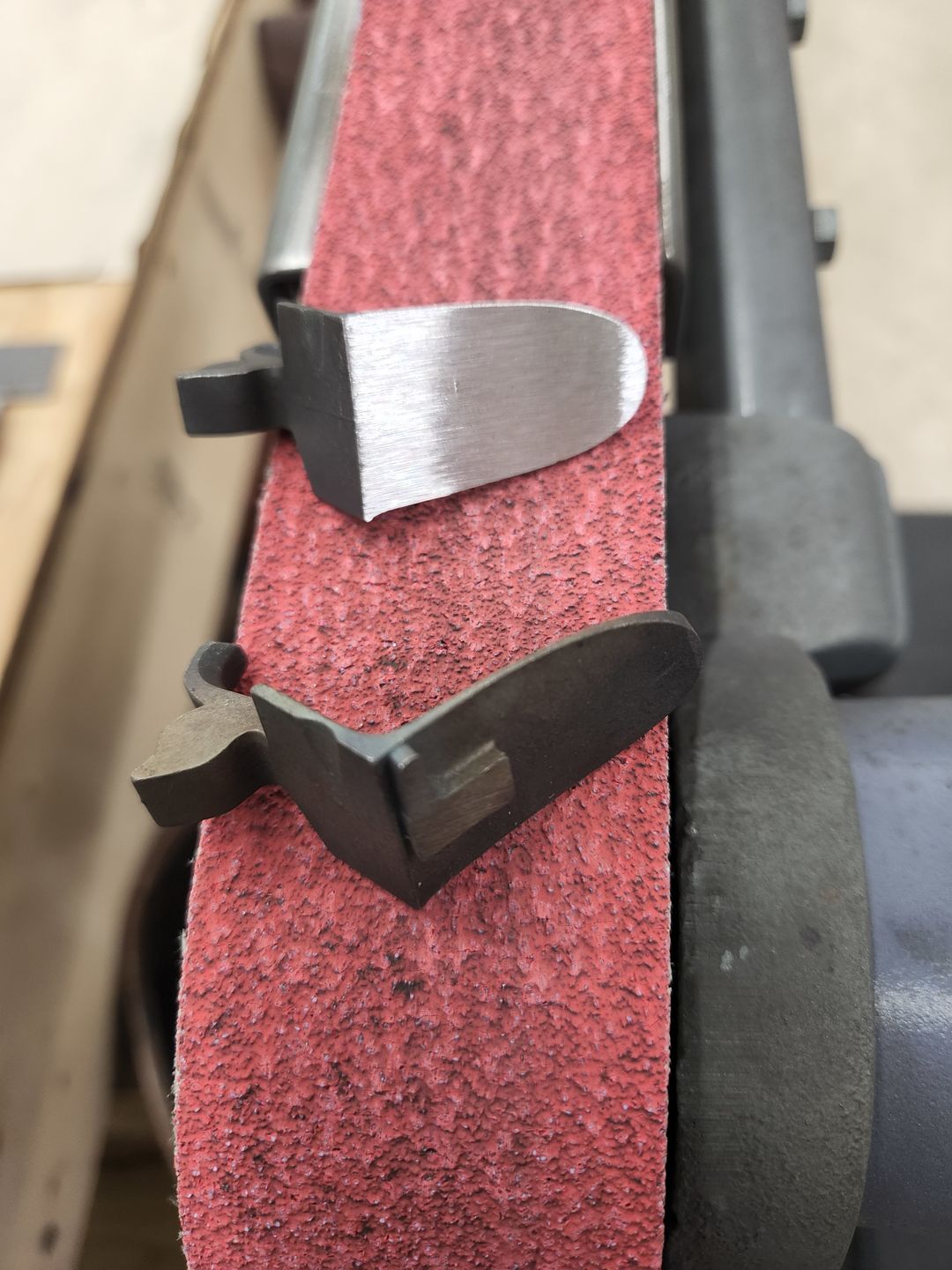 Customer photo review of 2" x 48" Sanding Belts for Stock Removal