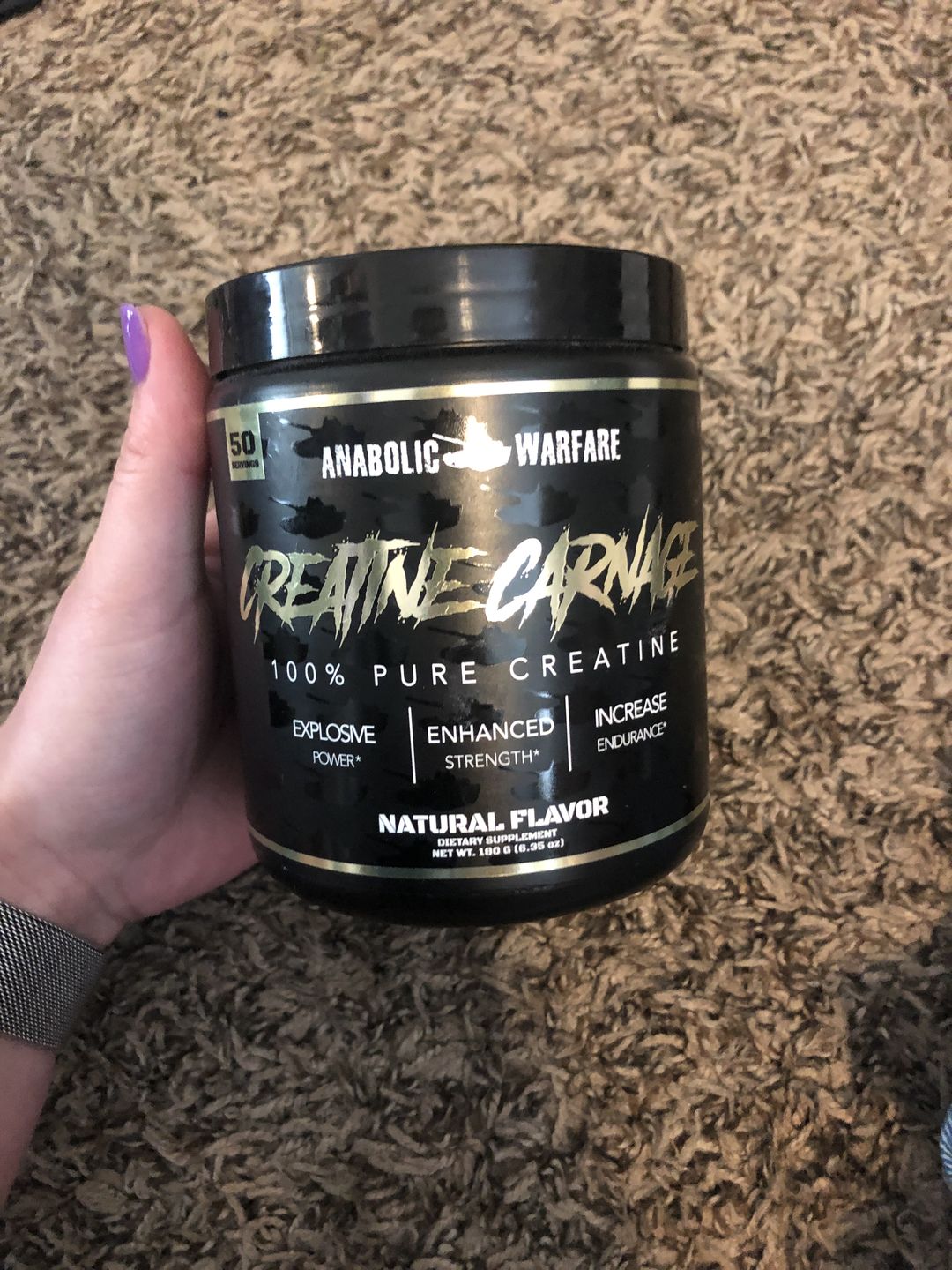 Customer photo review of Anabolic Warfare Creatine Monohydrate