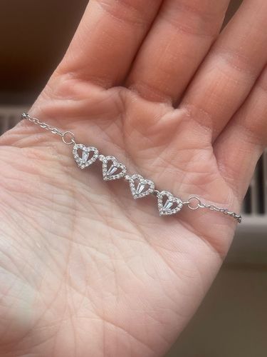 Customer photo review of The Lucky Heart Necklace