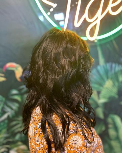Customer photo review of Full Shine Fusion Nail U Tip Human Hair Extensions 100% Remy Hair Off Black (#1B)