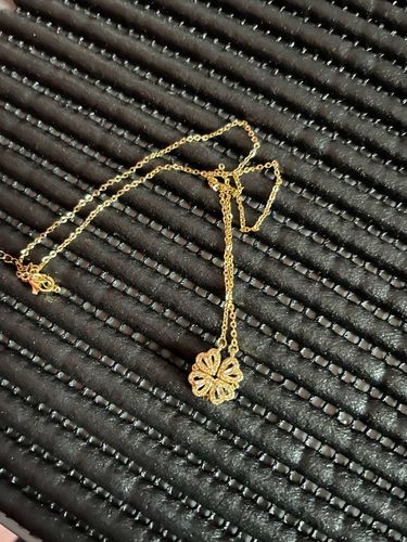 Customer photo review of The Lucky Heart Necklace