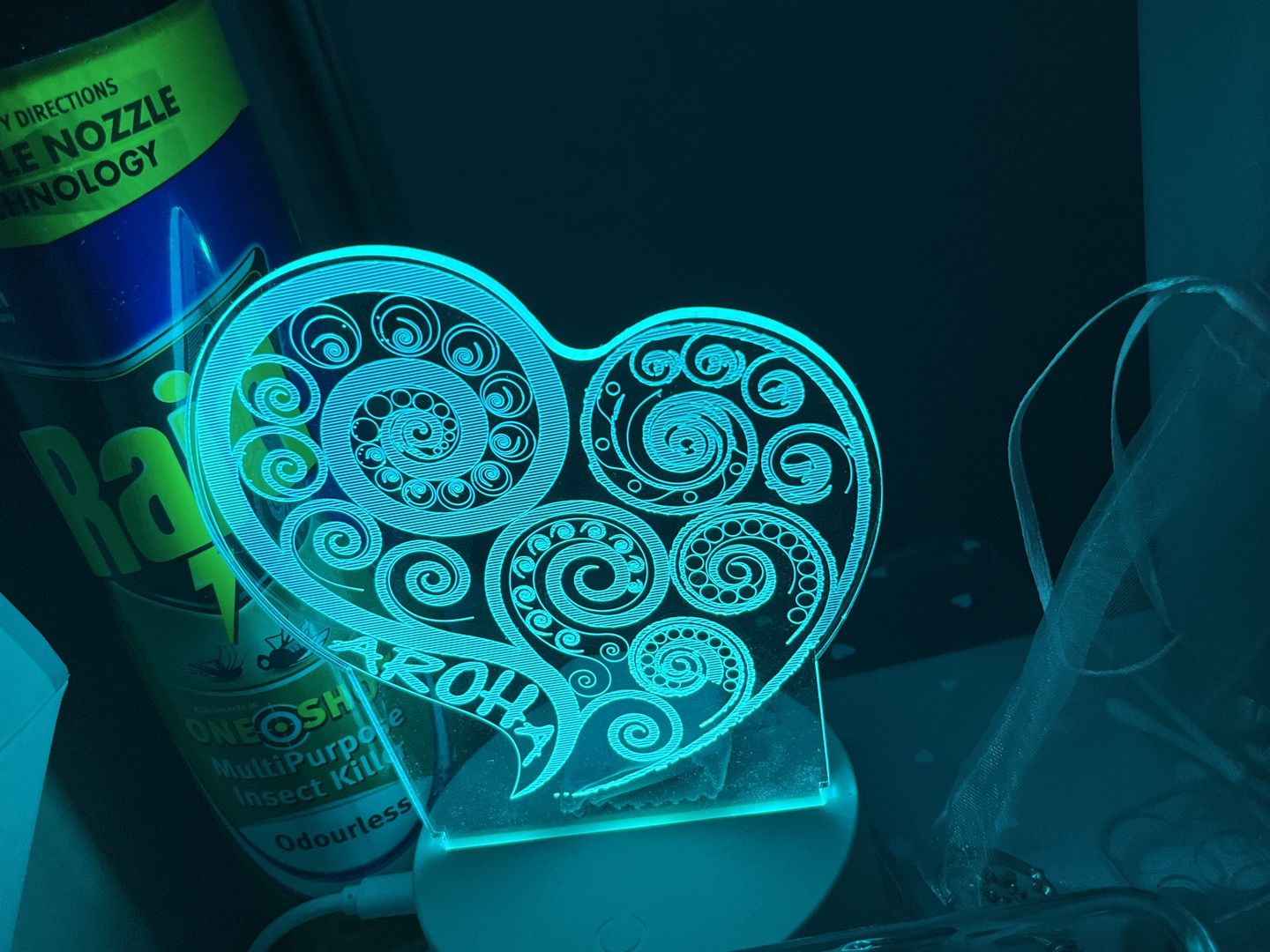 Customer photo review of Aroha Love LED Night or Mood Light