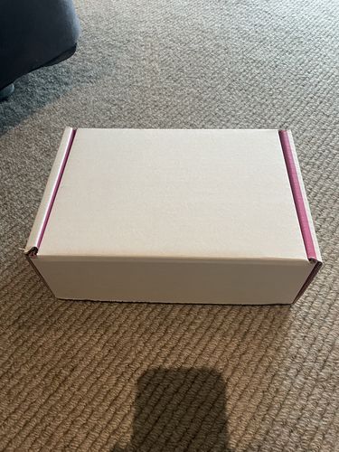 Customer photo review of Self-Locking Mailing Boxes Bright Pink - Extra Large