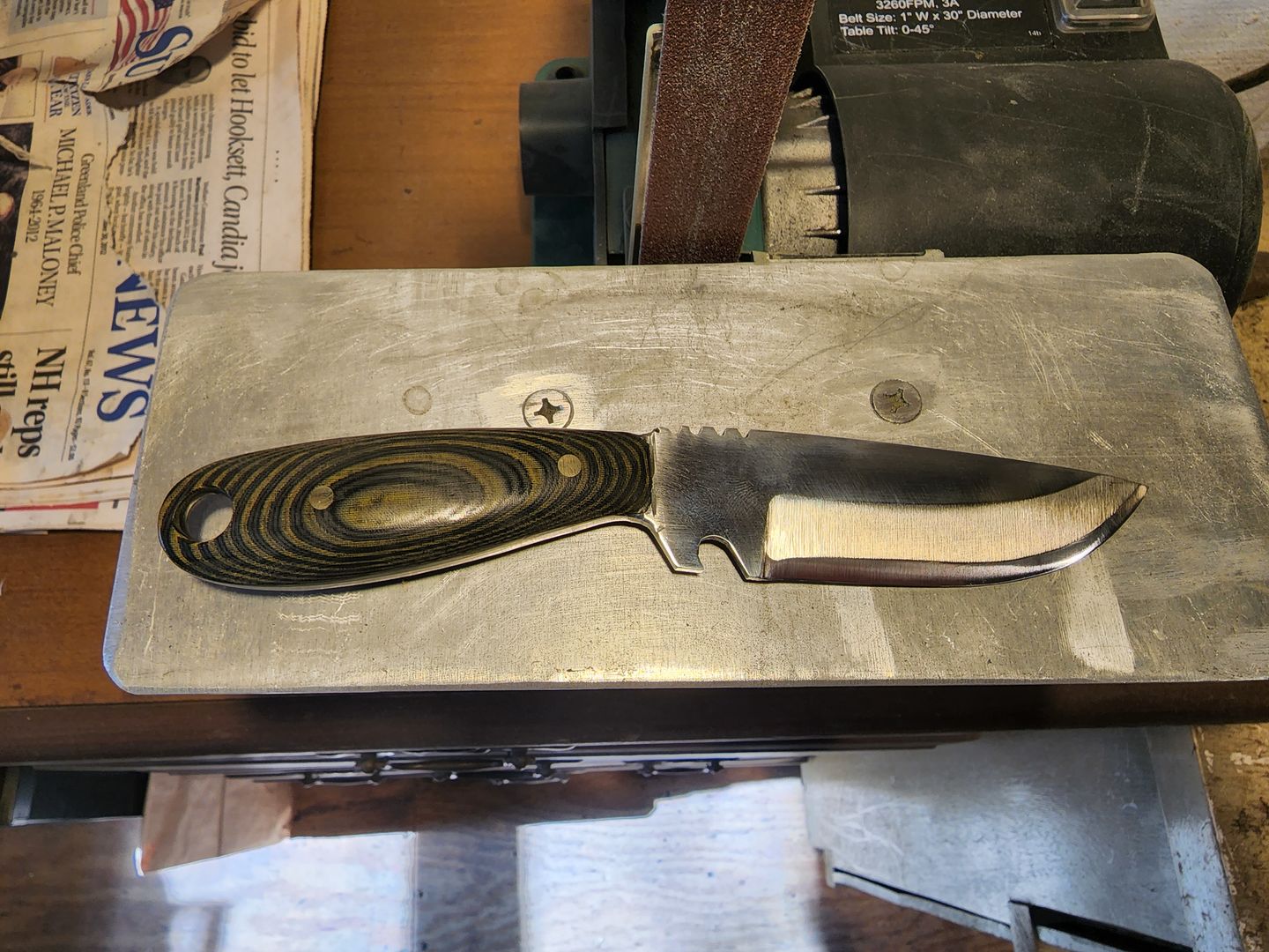 Customer photo review of 1" x 30" Sanding Belts for Finishing & Sharpening