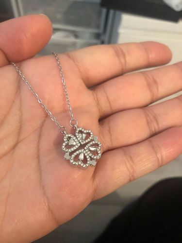 Customer photo review of The Lucky Heart Necklace