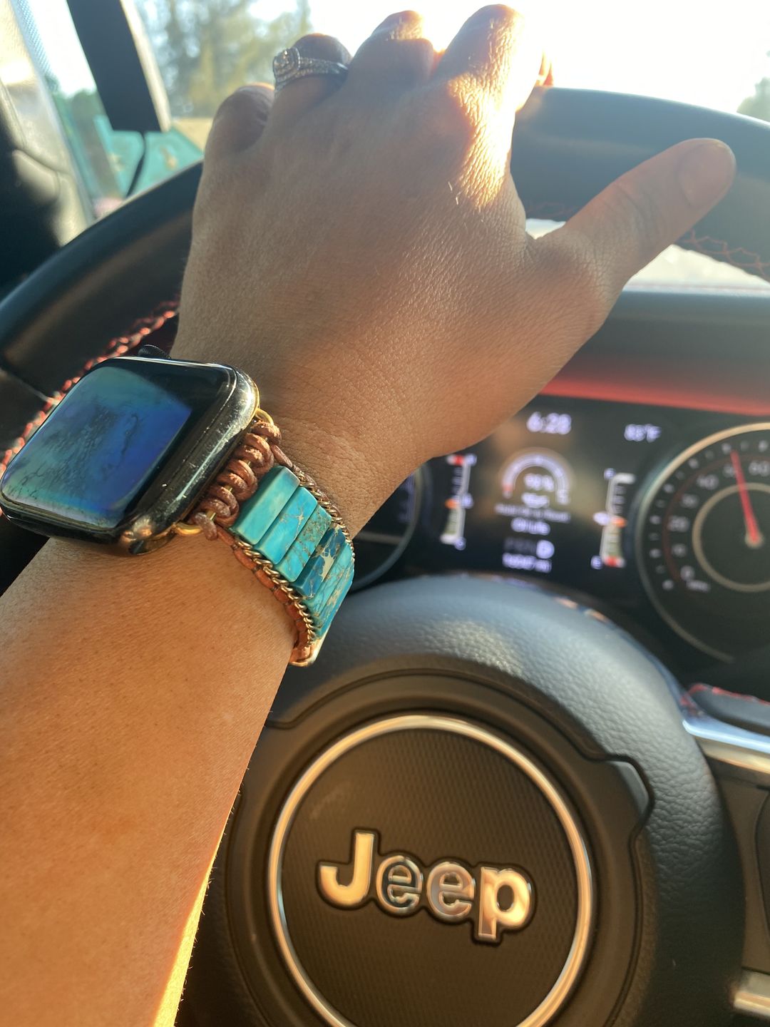 Customer photo review of Native Turquoise Protection Apple Watch Strap