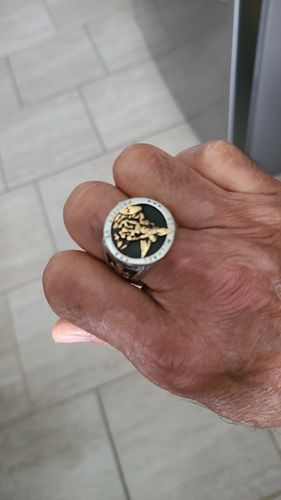 Customer photo review of St Michael Protect Us Ring
