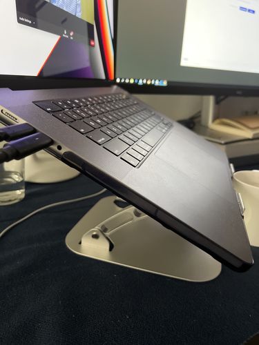 Customer photo review of Laptop Stand | Home Office Edition
