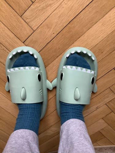 Customer photo review of Sharks Slippers Color Wars