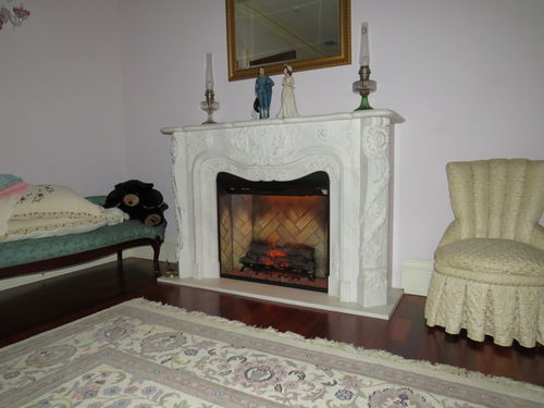 Customer photo review of Dimplex Revillusion Portrait 36 inch Built-In Electric Firebox | Herringbone Brick
