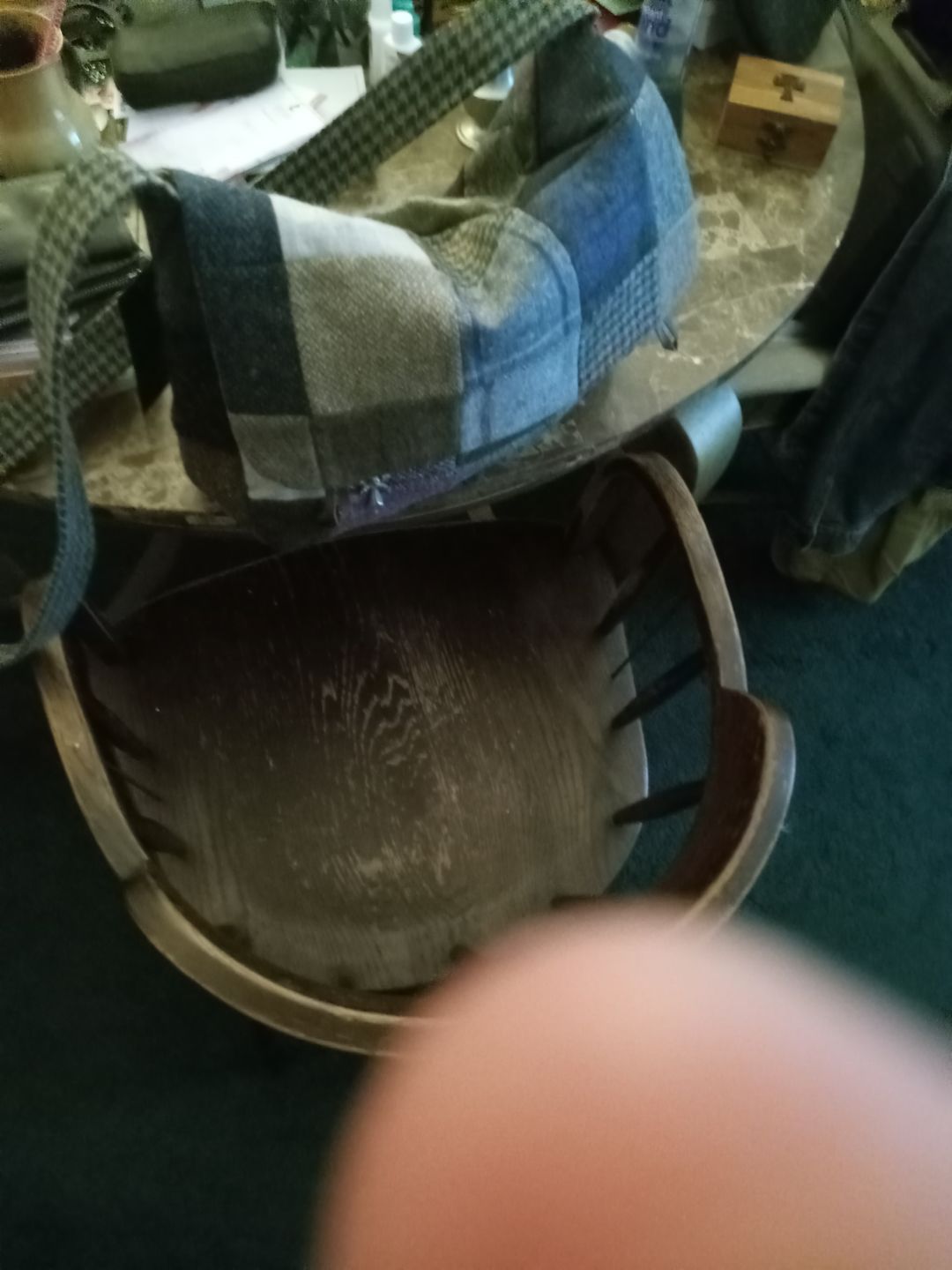 Customer photo review of Satchel Bag Patchwork Tweed