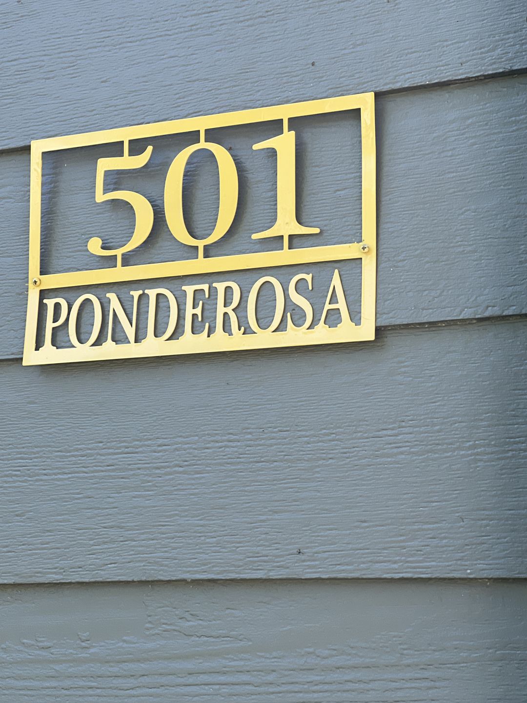 Customer photo review of Home Address Plaque - 3 Sizes