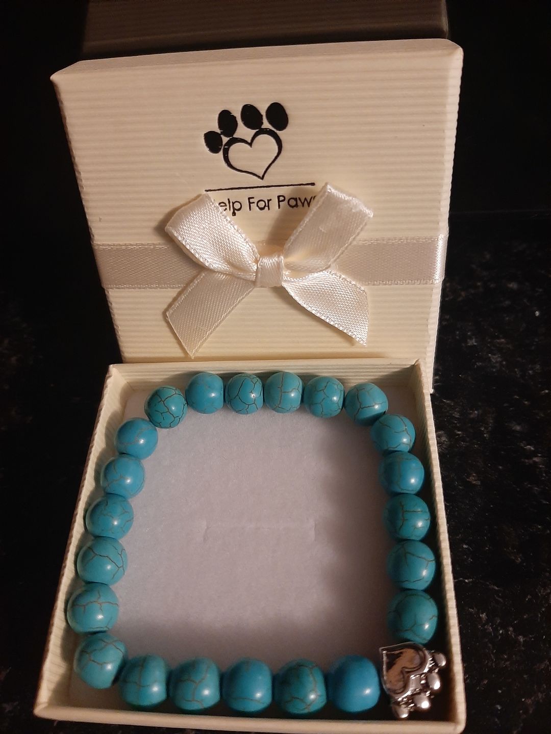 Customer photo review of Help For Paws™ Bracelet In Turquoise
