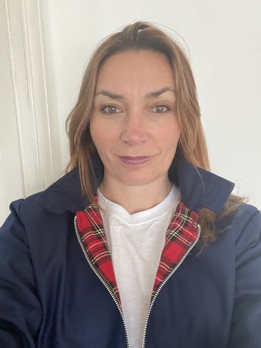 Customer photo review of Womens Classic Harrington Jacket - Navy