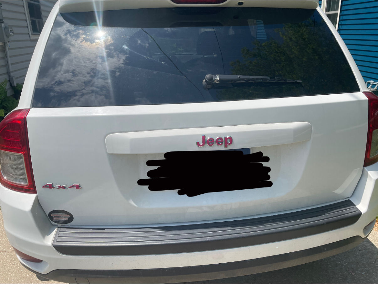 Customer photo review of 4x4 Custom Color Emblem Overlay Decal Sticker