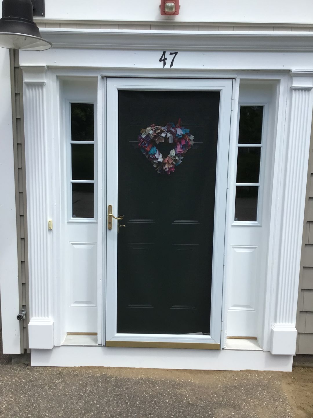 Customer photo review of Clear 3 Lite Glass and Frame Kit (Half Sidelite 8" x 36" Glass Size)
