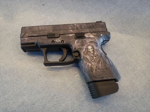 Customer photo review of Decal Grips for Springfield XD 3" Sub-Compact