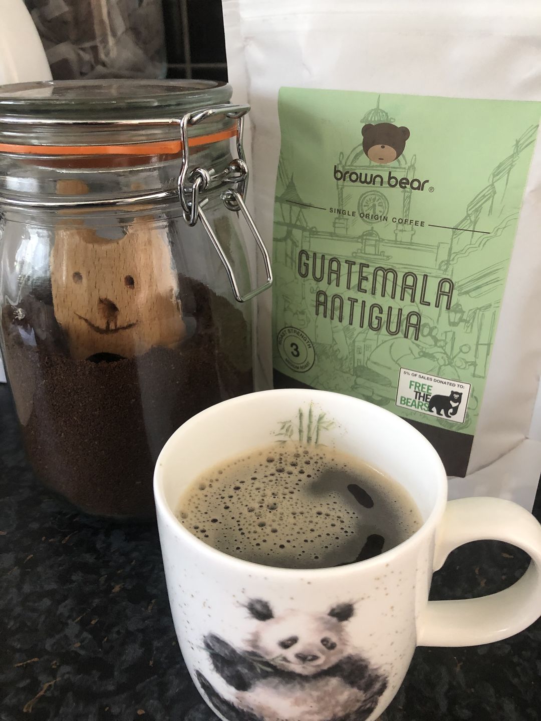 Customer photo review of Guatemala Antigua Coffee, Strength 3, Medium Roast