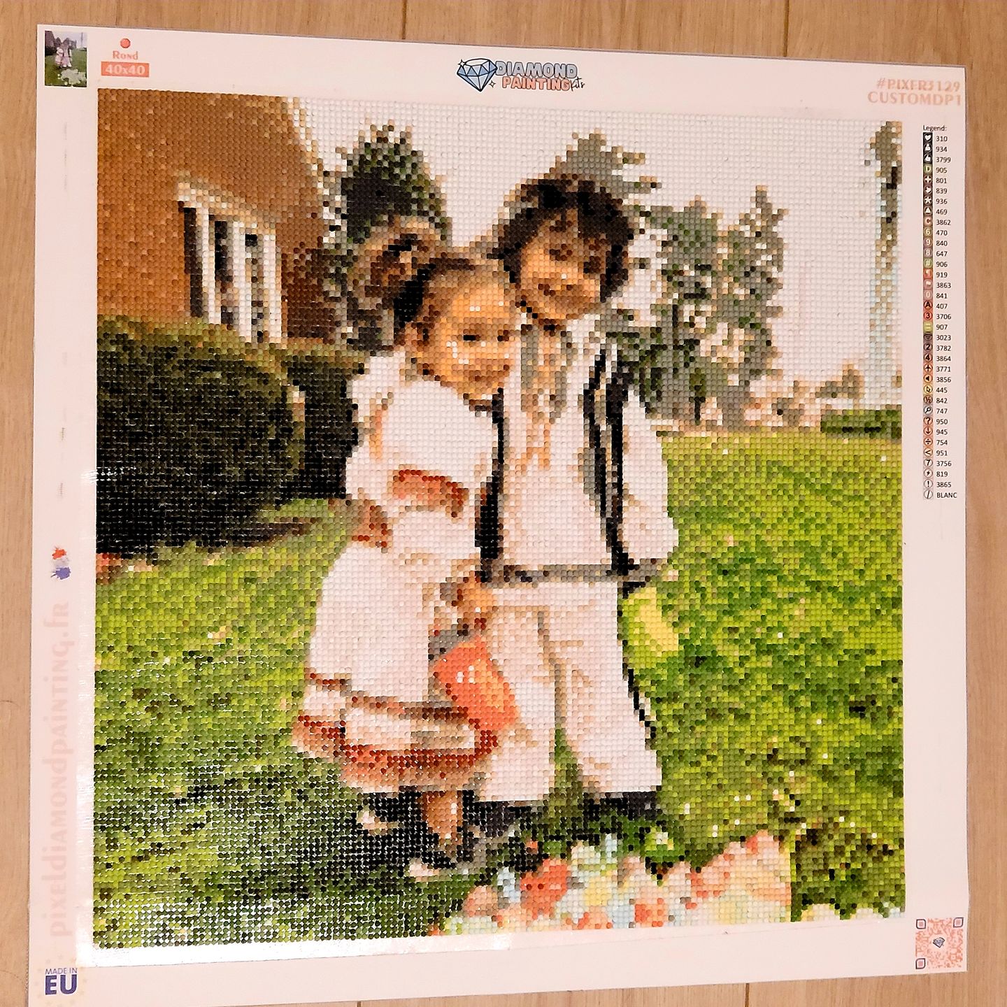Customer photo review of Diamond Painting Personnalisé