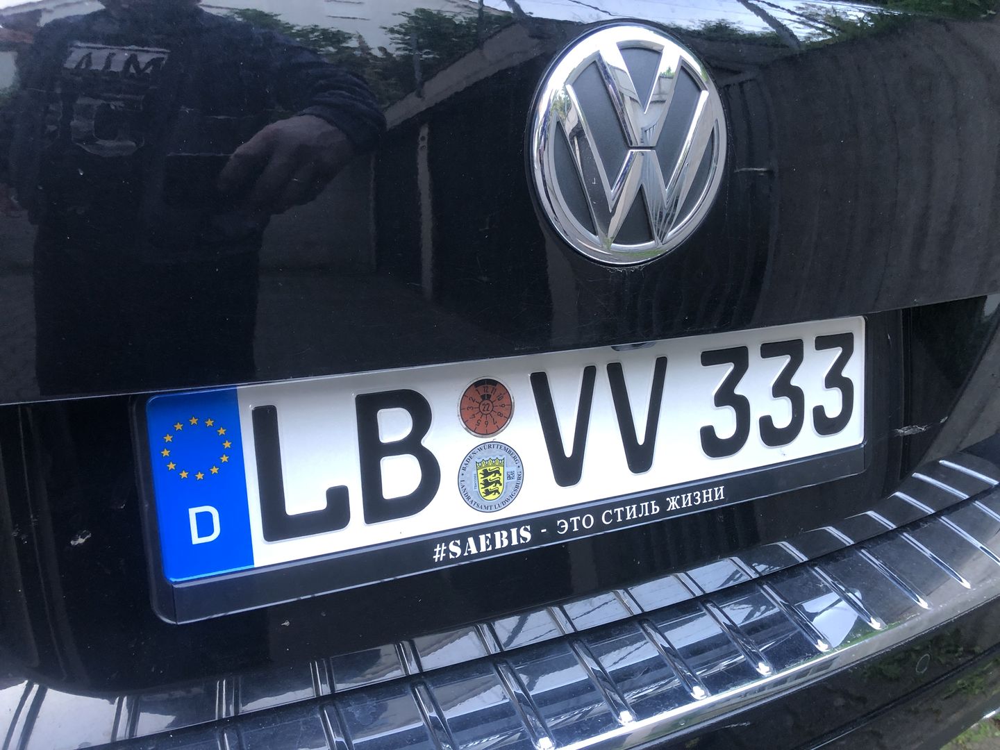 Customer photo review of SAEBIS® 2er SET Auto Kennzeichenhalter