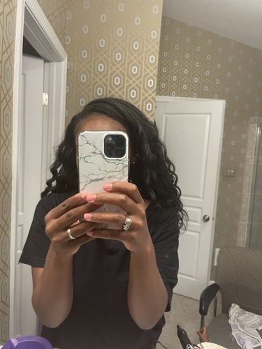 Customer photo review of Mane Concept Afri-Naptural™ Crochet Braid CBP03 Amazon Wave 18"