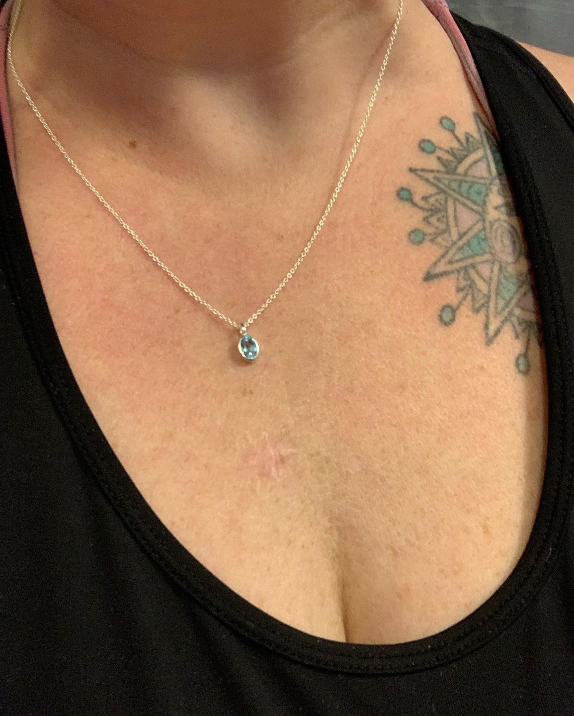 Customer photo review of Berlock December Blå Topas Silver