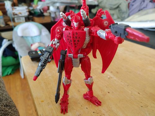 Customer photo review of ZX Studio ZX-09 ZX09 Upgrade Kit & Weapon set for WFC Kingdom Golden Disk Collection Terrorsaur Upgrade Kit (Painted)