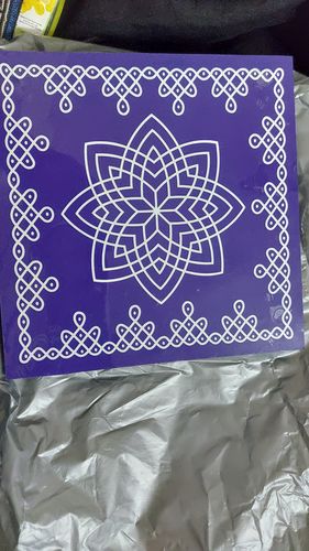 Customer photo review of Rangoli Wooden Stand / Chakram Design Kolam Manai / For Lamps / Deities/ Decoration