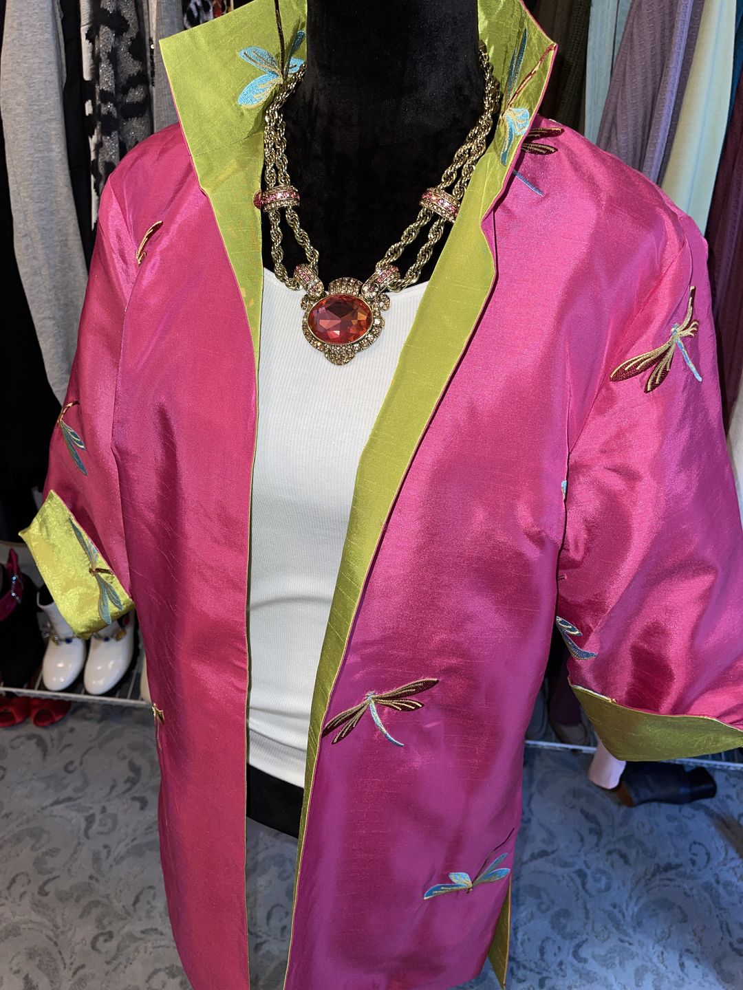Customer photo review of HEIDI DAUS®"Heidi's Signature Damoiselle" Reversible Dragonfly Jacket