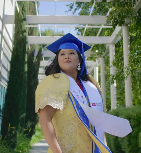 Customer photo review of Valentina Capiz Earrings