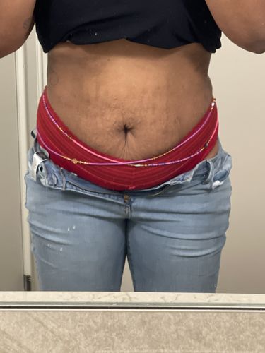 Customer photo review of Extended Length 60 Inch Good Vibes Waist Beads