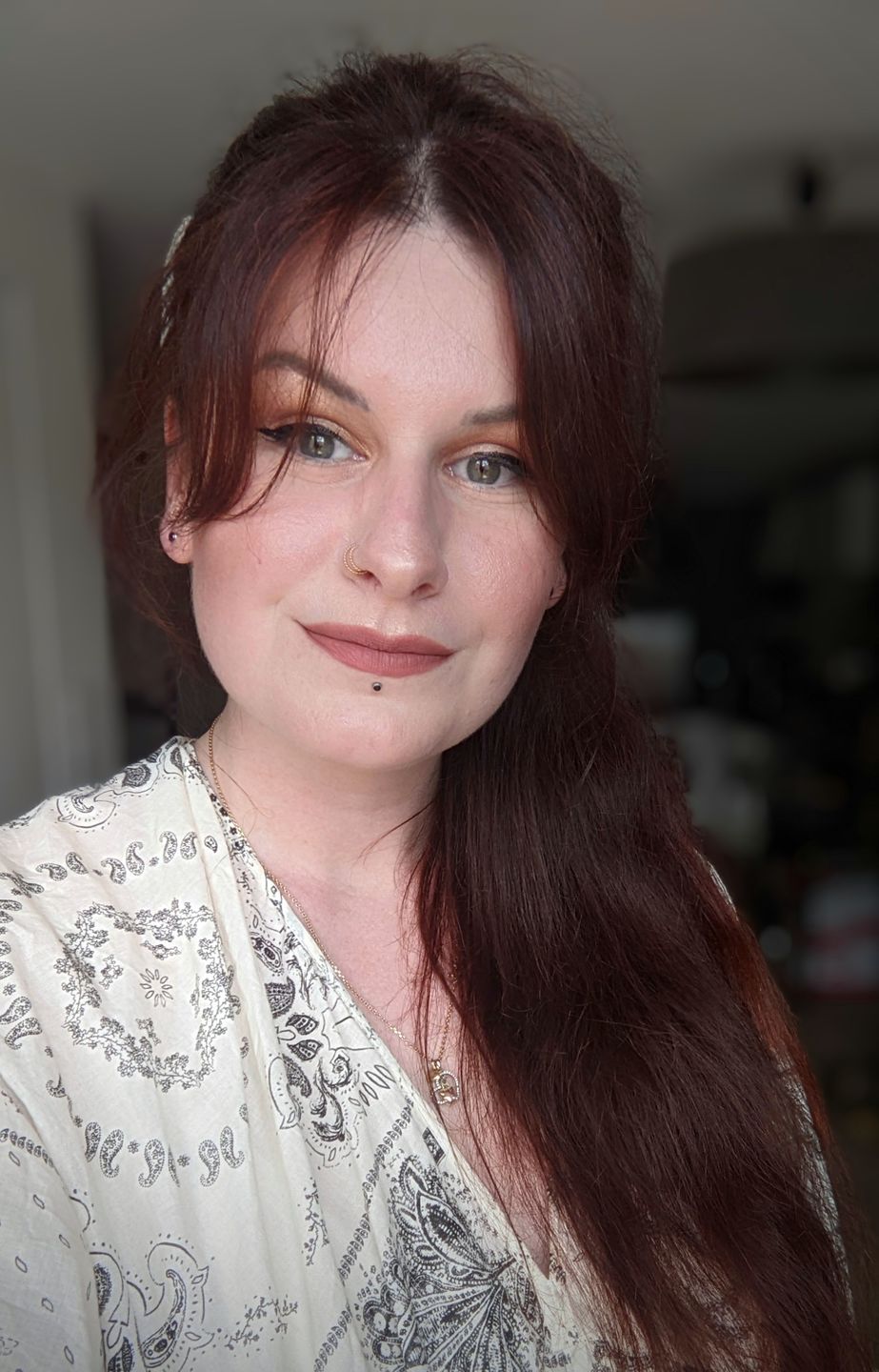 Customer photo review of Le double piercing